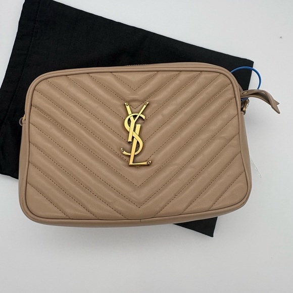 Yves Saint Laurent YSL Camera Bag Dark Beige with Dustbag - Picture 4 of 17